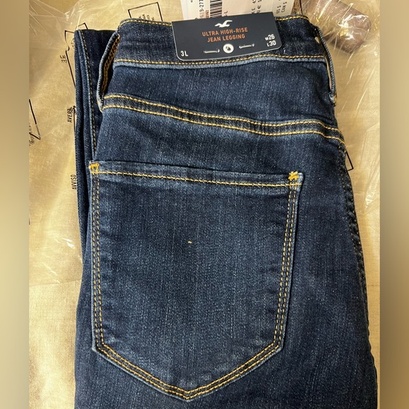 Ultra High Rise Blue Jean Leggings 3L Size W26 L30 - Picture 5 of 5